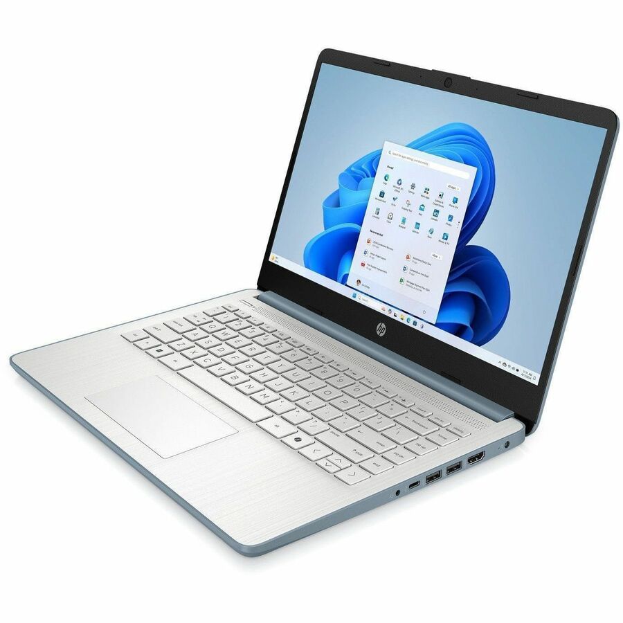 Left Image for HP 14-d6000 14-dq6103ds 14" Touchscreen Notebook - HD - Intel N-Series N150 - 4 GB - 128 GB Flash Memory - Natural Silver, Moonlight Blue