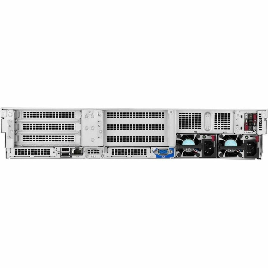 Rear Image for HPE ProLiant DL380 Gen12 2U Rack Server - 1 x Intel Xeon 6517P 3.20 GHz - 64 GB RAM - Serial ATA/600, 12Gb/s SAS, NVMe Controller