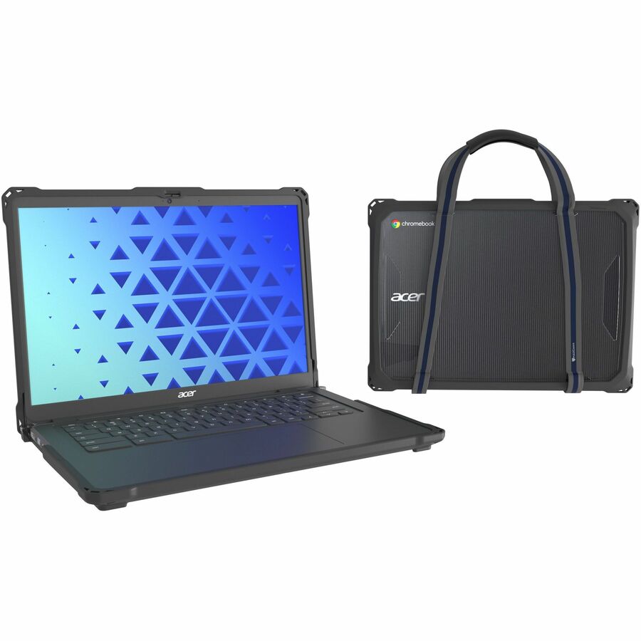 Alternate-Image3 Image for MAXCases Extreme Shell-F3 Chromebook Case for Acer C937/C937T Clamshell Chromebook 14" (Gray)