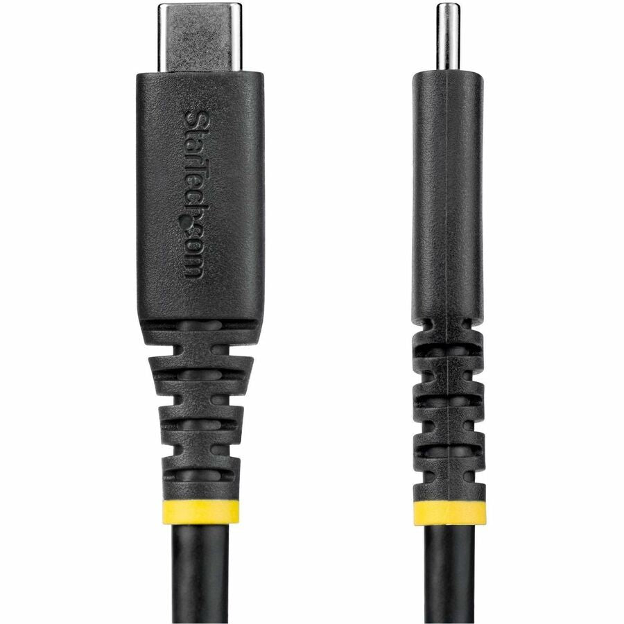 Alternate-Image3 Image for StarTech 6ft (1.8m) USB4 Cable, 20Gbps, USB-IF Certified USB-C Cable, 240W PD EPR, 4K 120Hz DP 2.1, TPE Jacket, Black USB-C Cord