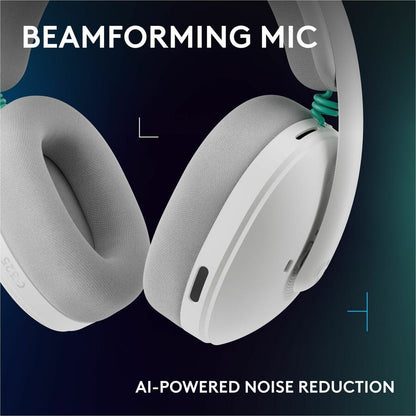 Alternate-Image5 Image for Logitech G325 LIGHTSPEED Wireless Bluetooth Gaming Headset, All-Day Comfort, Built-In Mic with Noise Reduction, 24-Bit Audio, Switch, White