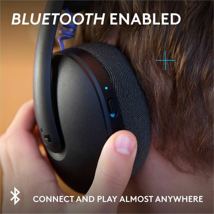 Alternate-Image4 Image for Logitech G325 LIGHTSPEED Wireless Bluetooth Gaming Headset, All-Day Comfort, Built-In Mic with Noise Reduction, 24-Bit Audio, Switch, Black