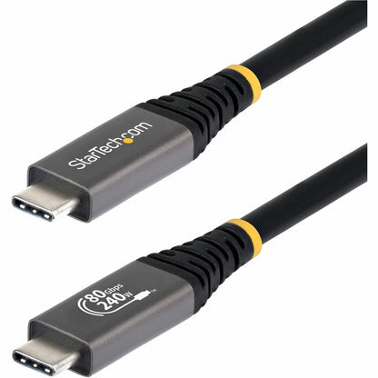 Main Image for StarTech 1.5ft (45cm) USB4 Cable, 80Gbps, USB-IF Certified USB-C Cable, 240W, 8K 120Hz/4K 240Hz DP2.1, Thunderbolt 4 Compatible, Black