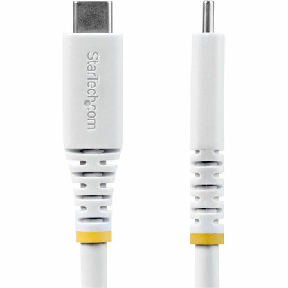 Alternate-Image3 Image for StarTech 6ft (1.8m) USB4 Cable, 20Gbps, USB-IF Certified USB-C Cable, 240W PD EPR, 4K 120Hz DP 2.1, TPE Jacket, White USB-C Cord