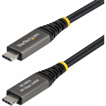 Main Image for StarTech 6ft (1.8m) Active USB4 Cable, 40Gbps, 240W, 8K 60Hz/4K 240Hz DP2.1, Thunderbolt 4 Compatible USB-C Cable, Black USB-C Cord