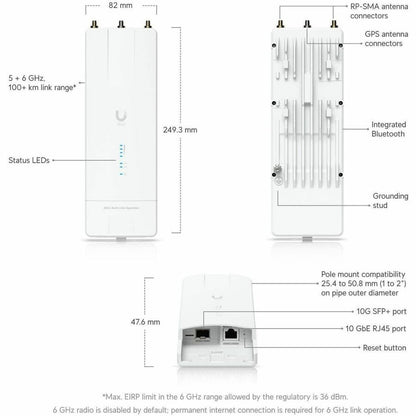 Alternate-Image3 Image for Ubiquiti Dual Band Wi-Fi 7 IEEE 802.11be Wireless Access Point