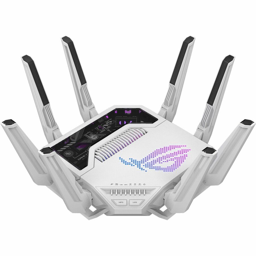 Front Image for Asus ROG Rapture GT-BE19000AI Wi-Fi 7 IEEE 802.11 a/b/g/n/ac/ax/be Ethernet Wireless Router