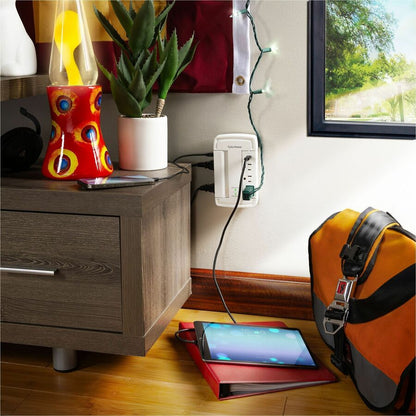 Alternate-Image10 Image for CyberPower CSP6WSUC Home and Office 6 - Outlet Surge Protector with 2400 J Surge Suppression