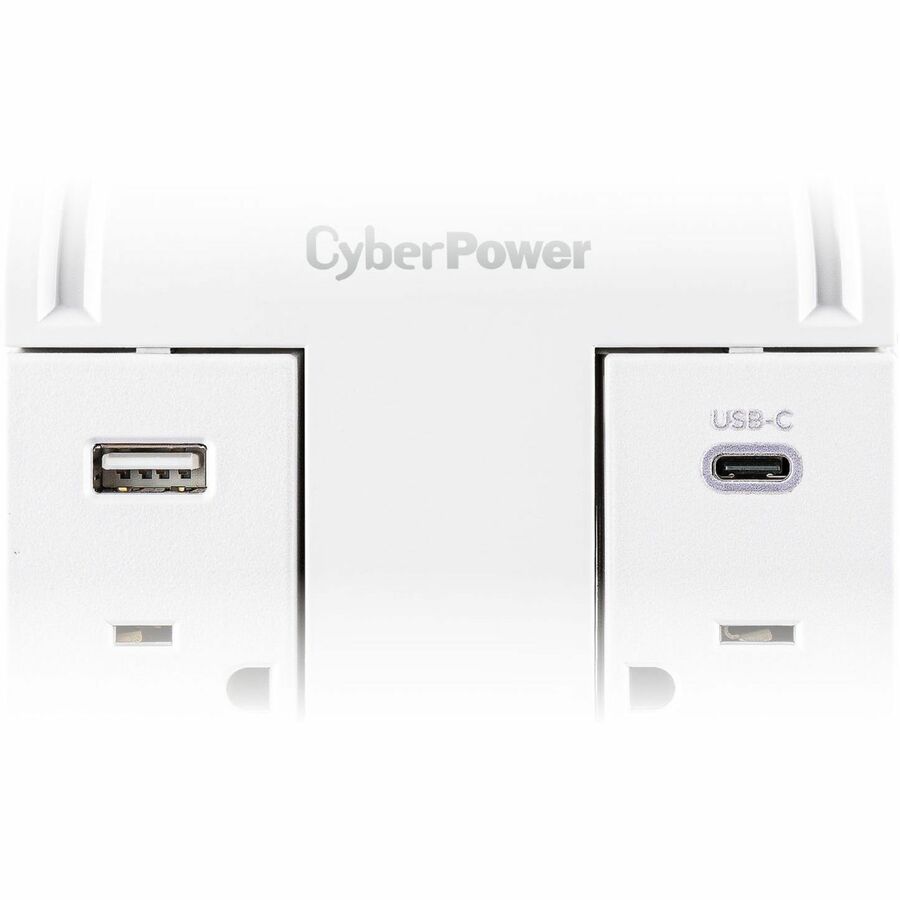 Alternate-Image5 Image for CyberPower CSP6WSUC Home and Office 6 - Outlet Surge Protector with 2400 J Surge Suppression