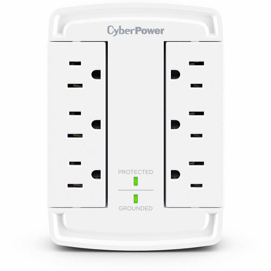 Main Image for CyberPower CSB6WS Essential 6 - Outlet Surge Protector with 1800 J Surge Suppression