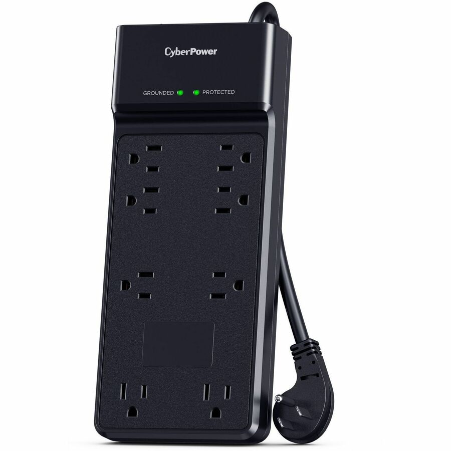 Alternate-Image2 Image for CyberPower CSB806R1 Essential 8 - Outlet Surge Protector with 4800 J Surge Suppression