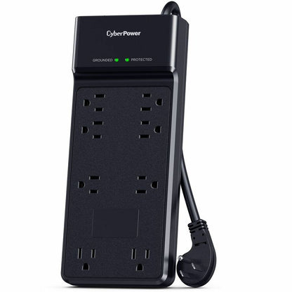 Alternate-Image2 Image for CyberPower CSB806R1 Essential 8 - Outlet Surge Protector with 4800 J Surge Suppression