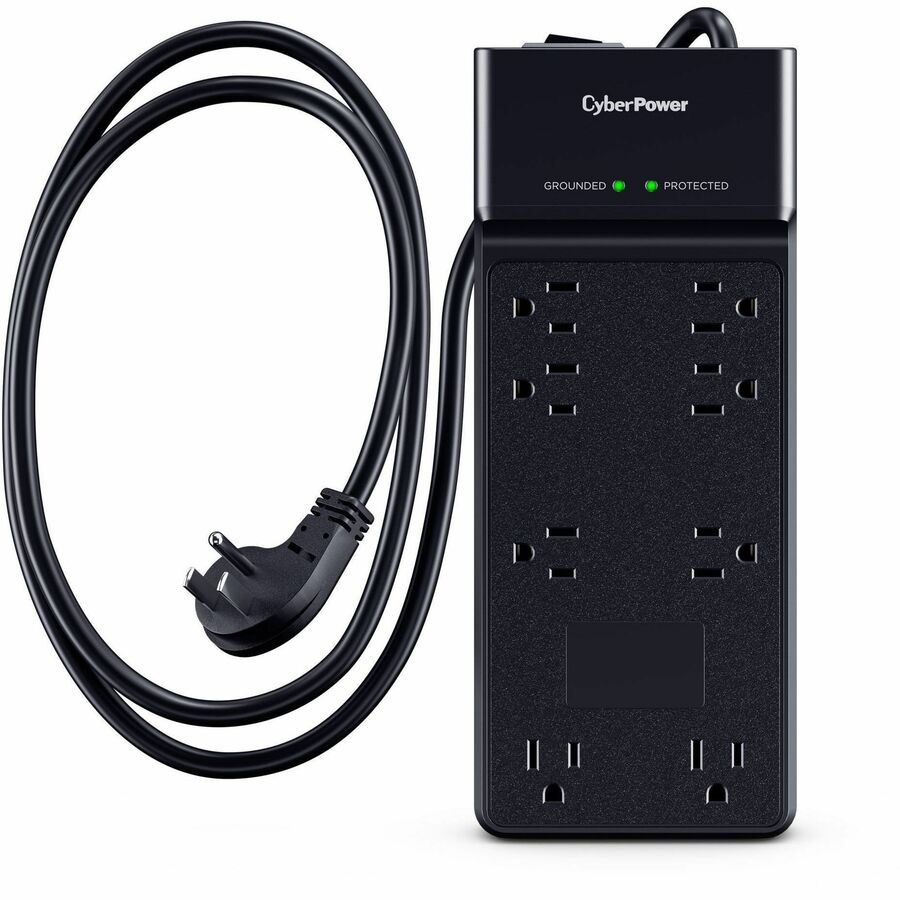 Alternate-Image5 Image for CyberPower CSB806R1 Essential 8 - Outlet Surge Protector with 4800 J Surge Suppression