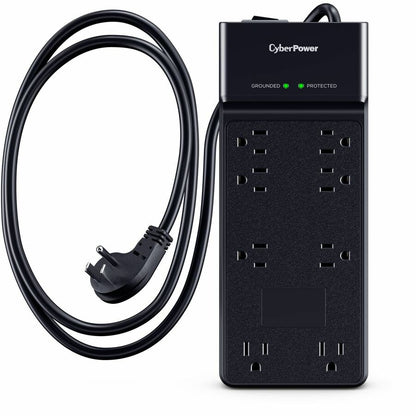 Alternate-Image5 Image for CyberPower CSB806R1 Essential 8 - Outlet Surge Protector with 4800 J Surge Suppression