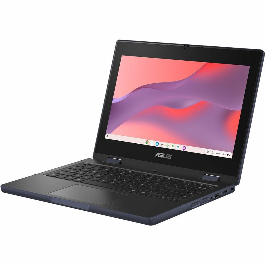 Left Image for Asus Chromebook CZ11 Flip CZ1104F CZ1104FM4A-YZ84T 11.6" Touchscreen Rugged Convertible 2 in 1 Chromebook - HD - Octa-core (ARM Cortex A78 + Cortex A55) - 8 GB - 64 GB Flash Memory - Mineral Gray