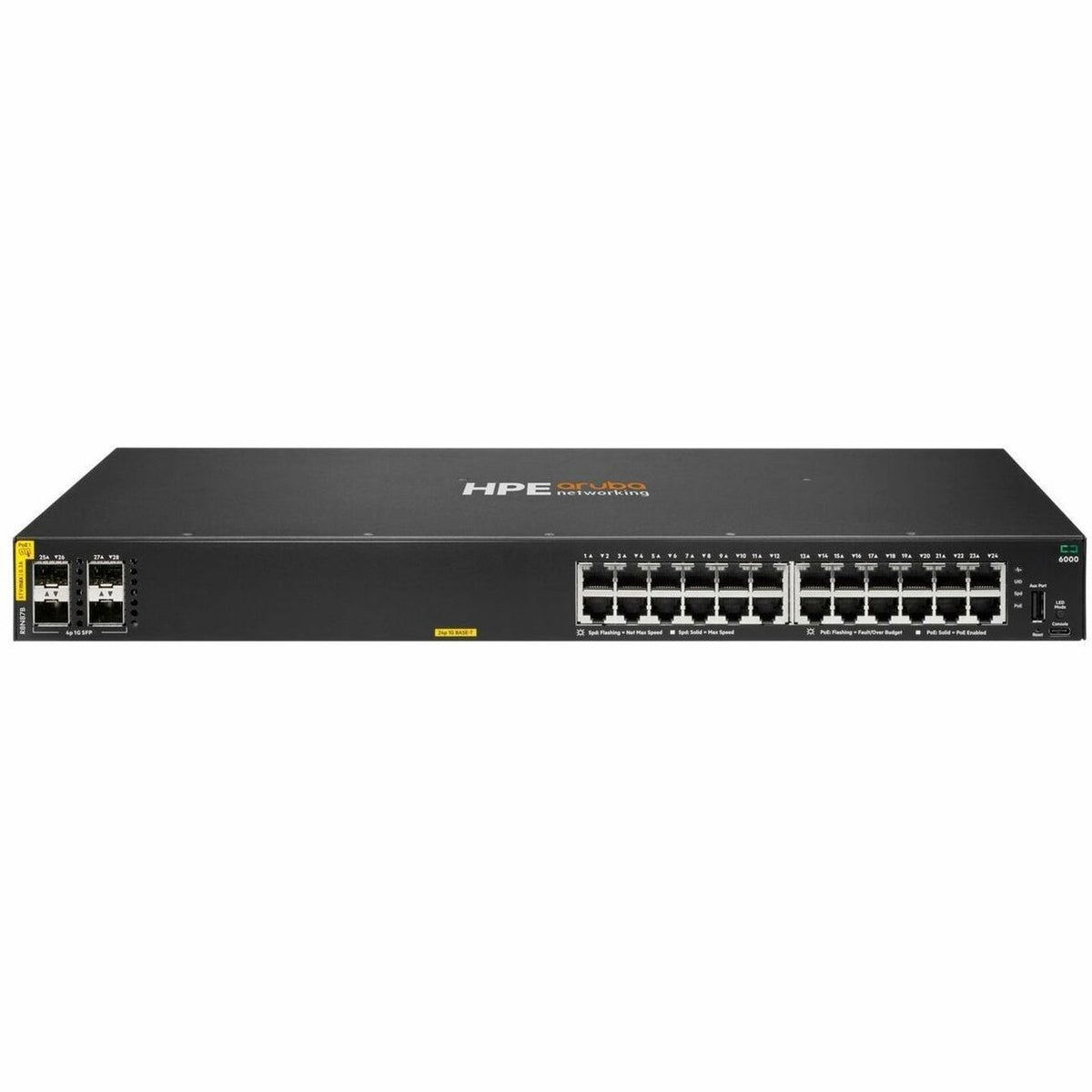 Main Image for Aruba CX 6000 24p 10M/100M/1G Class4 PoE 4p SFP 1G 370W Switch