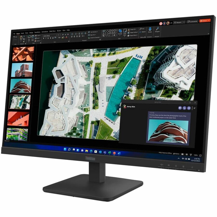 Alternate-Image3 Image for Lenovo ThinkVision S27-4e 27" Class Full HD LED Monitor - 16:9 - Raven Black