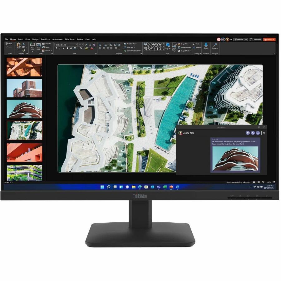 Front Image for Lenovo ThinkVision S27-4e 27" Class Full HD LED Monitor - 16:9 - Raven Black