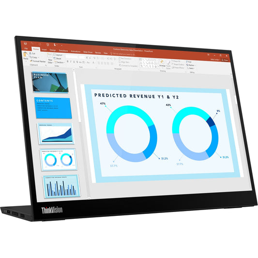 Main Image for Lenovo ThinkVision M14d 14" Class WXGA+ LED Monitor - 16:10 - Raven Black