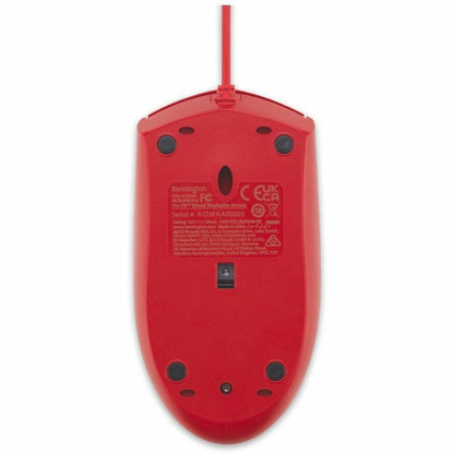 Alternate-Image2 Image for Kensington Pro Fit Wired Washable Mouse - Red