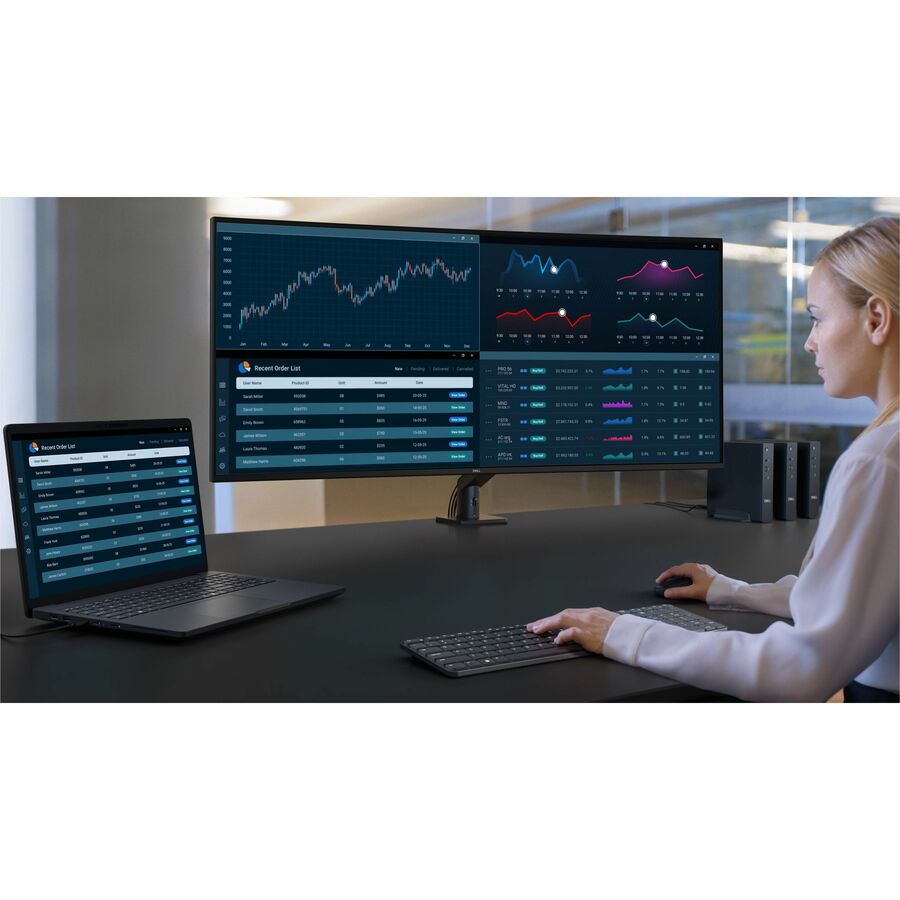 Life-Style Image for Dell UltraSharp U5226KW 52" Class 6K Curved Screen LED Monitor - 21:9 - Platinum Silver