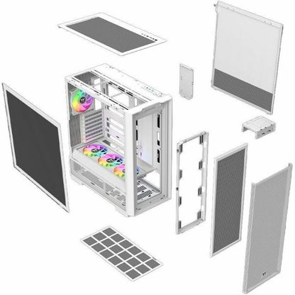 Alternate-Image10 Image for Thermaltake S380 TG ARGB Snow Mid Tower Chassis