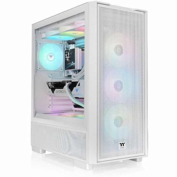 Alternate-Image2 Image for Thermaltake S380 TG ARGB Snow Mid Tower Chassis