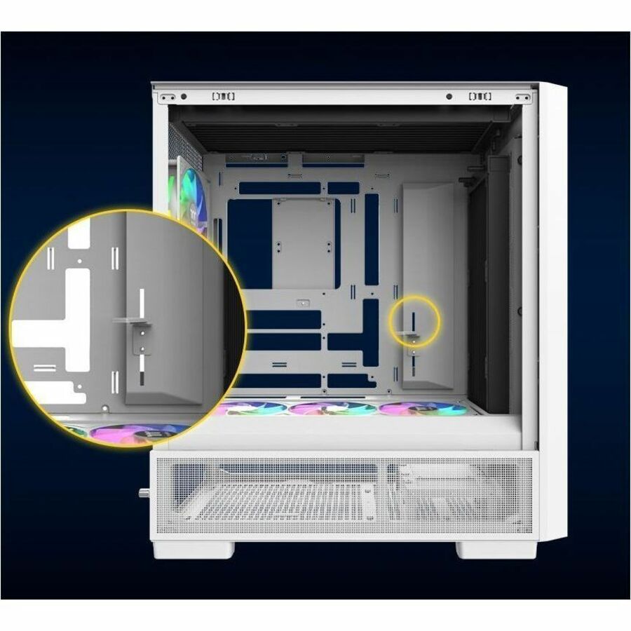 Alternate-Image8 Image for Thermaltake S380 TG ARGB Snow Mid Tower Chassis