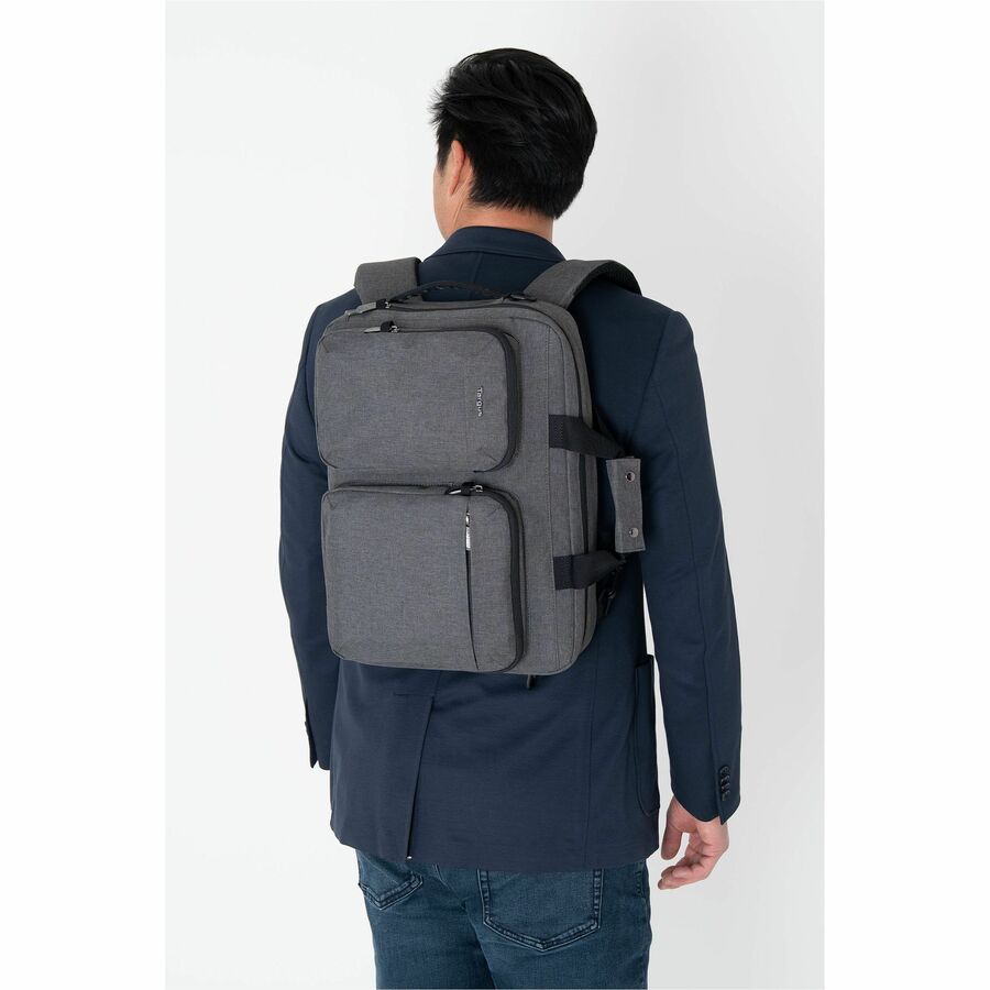 Alternate-Image10 Image for Targus Hybrid TBT94304GL Carrying Case (Backpack/Briefcase) for 15" to 16" Notebook - Gray - TAA Compliant
