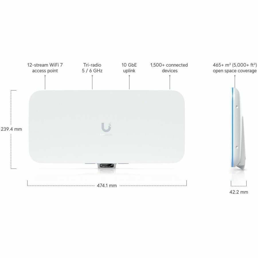 Alternate-Image4 Image for Ubiquiti E7 Audience Dual Band Wi-Fi 7 IEEE 802.11n/ac/ax/be/v/r/k 11.50 Gbit/s Wireless Access Point - Indoor - Yes