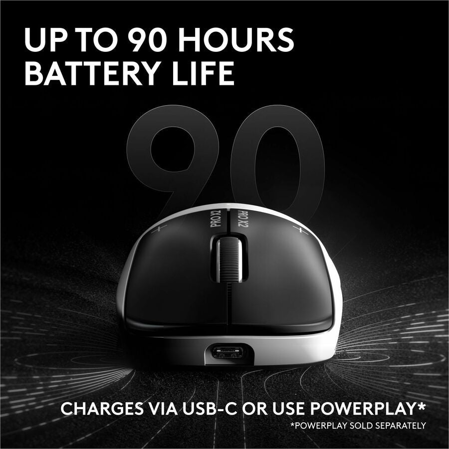 Alternate-Image9 Image for Logitech PRO X2 SUPERSTRIKE LIGHTSPEED Wireless Gaming Mouse, Ultra-Fast Performance, Customizable Click Haptics, USB-C charging