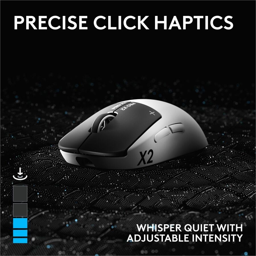 Alternate-Image5 Image for Logitech PRO X2 SUPERSTRIKE LIGHTSPEED Wireless Gaming Mouse, Ultra-Fast Performance, Customizable Click Haptics, USB-C charging