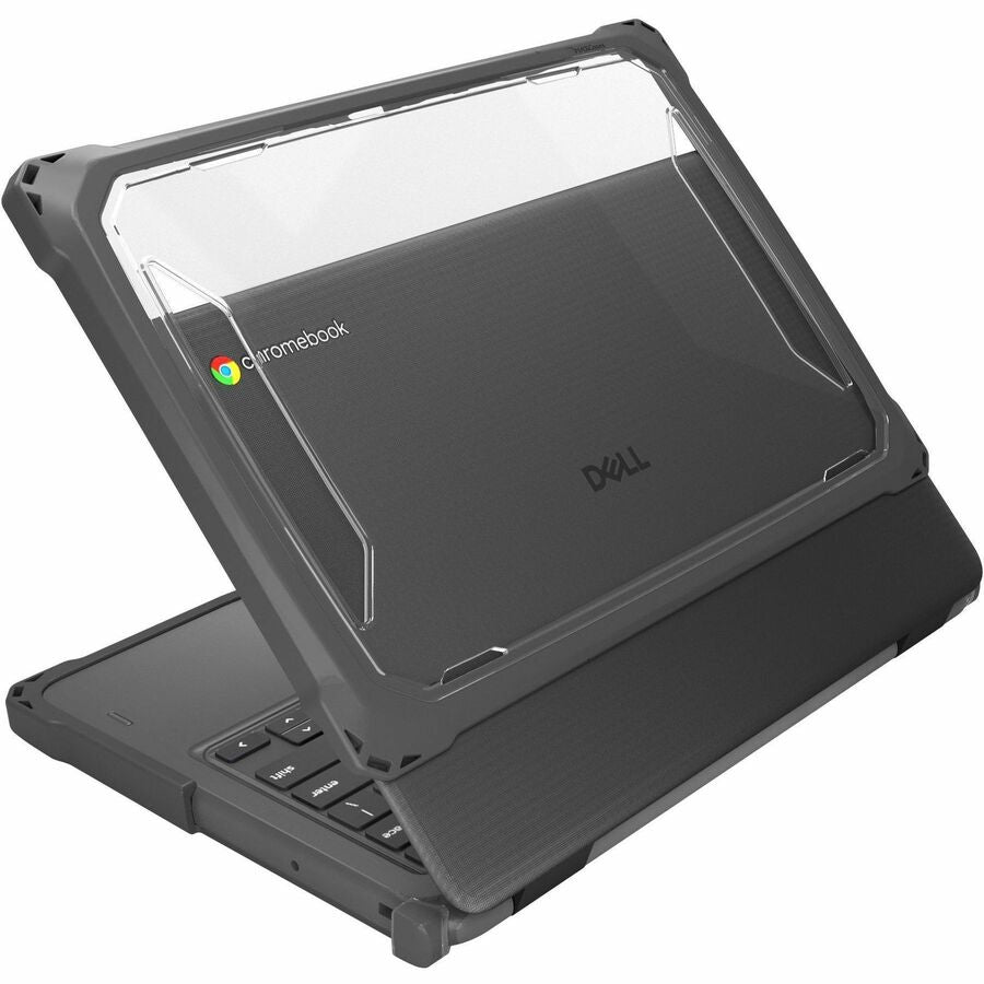 Left Image for MAXCases Extreme Shell-F Chromebook Case for Dell Chromebook 11" Clamshell (Model #CC11260/2025)(Grey)