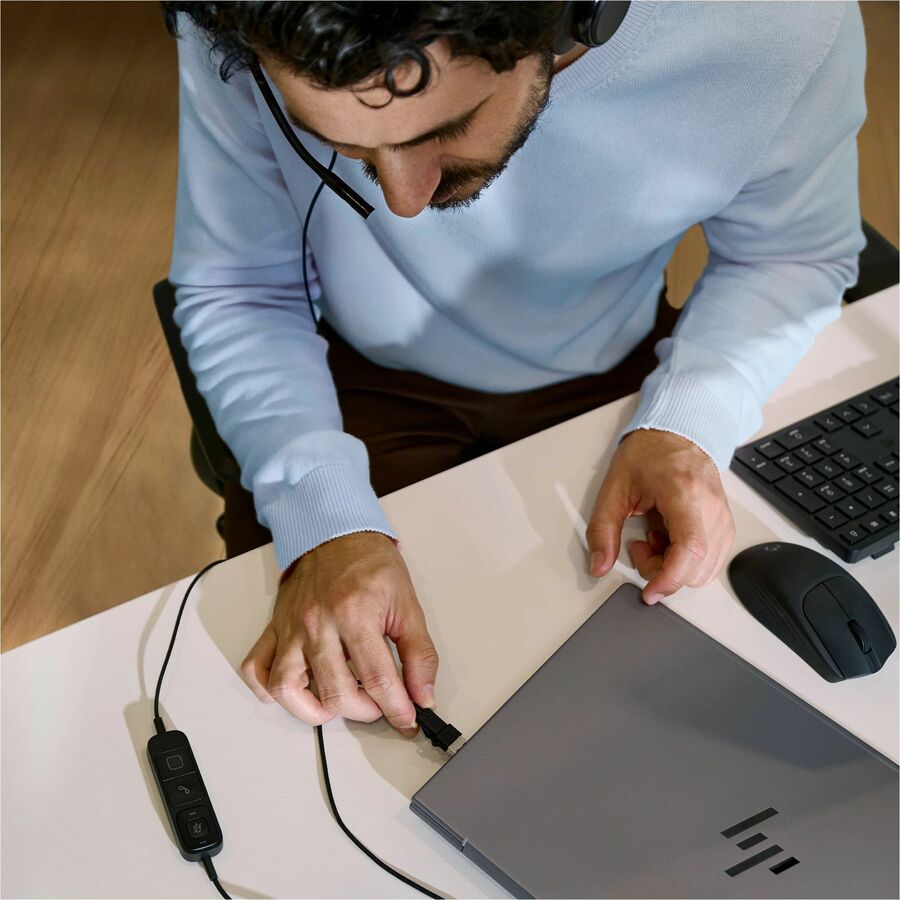 Alternate-Image2 Image for Poly Mission 425 Stereo USB Wired Headset (Bulk) (C01B6A6)
