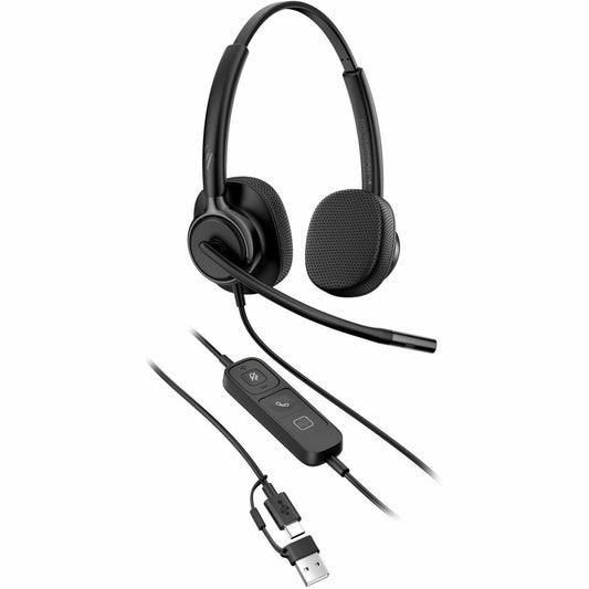 Main Image for Poly Mission 425 Stereo USB Wired Headset (Bulk) (C01B6A6)