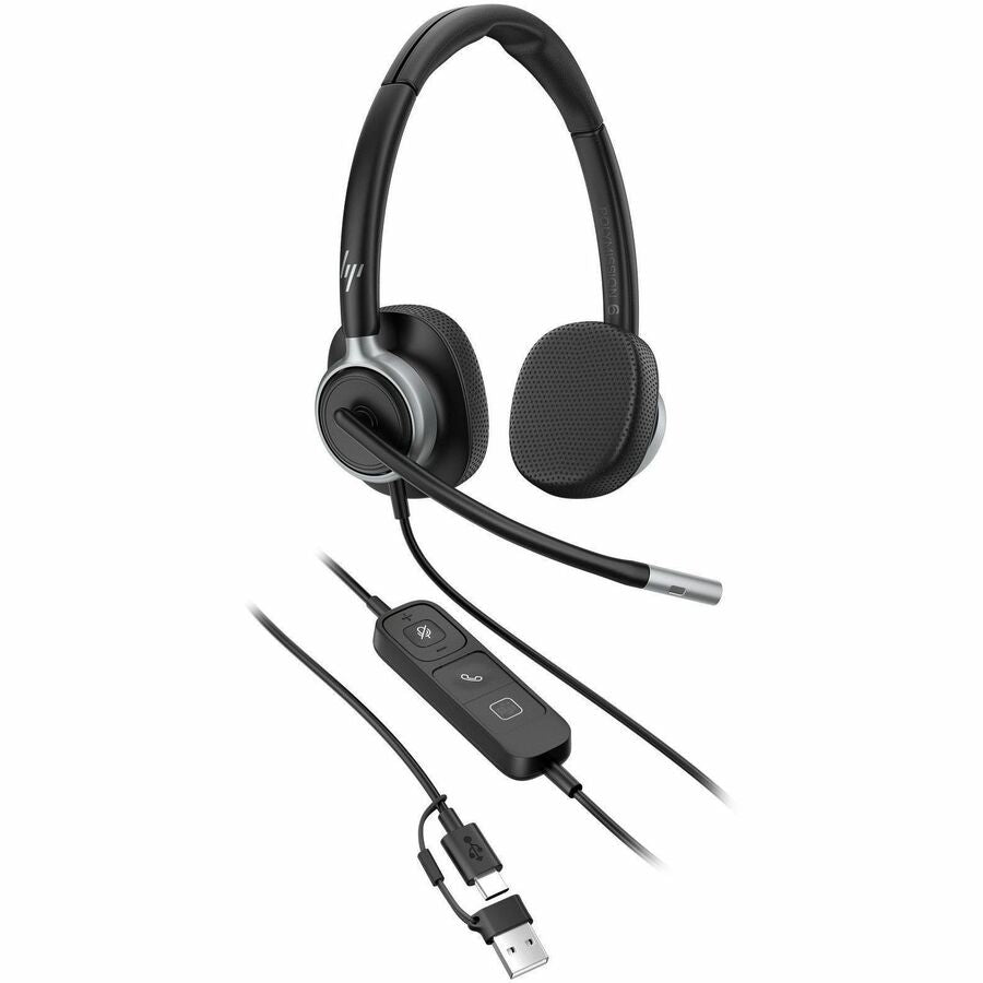 Alternate-Image1 Image for Poly Mission 625 Stereo USB Wired Headset (C01C6AA)