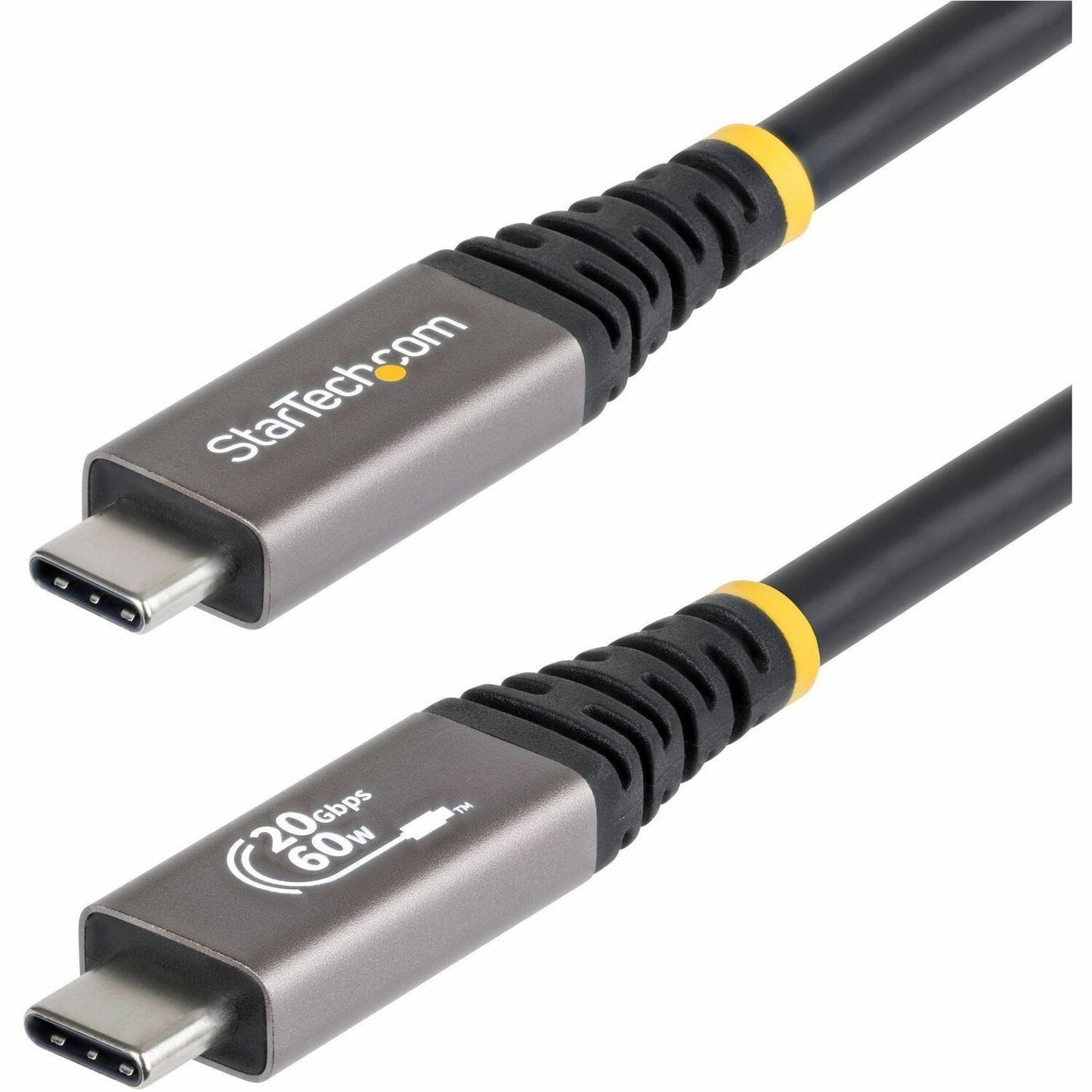 Main Image for StarTech 10ft (3m) USB4 Cable, 20Gbps, USB-IF Certified USB-C Cable, 60W, 4K120Hz DP 2.1, TPE Jacket, Black USB-C Cord