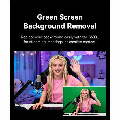Alternate-Image8 Image for EMEET S600 Light 4K StreamCam with 1/2" Sensor, 0.2S PDAF, 2 Mics, Ring Light with Dial Control, 4 Lighting Modes with App Control