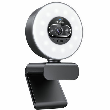 Main Image for EMEET S600 Light 4K StreamCam with 1/2" Sensor, 0.2S PDAF, 2 Mics, Ring Light with Dial Control, 4 Lighting Modes with App Control