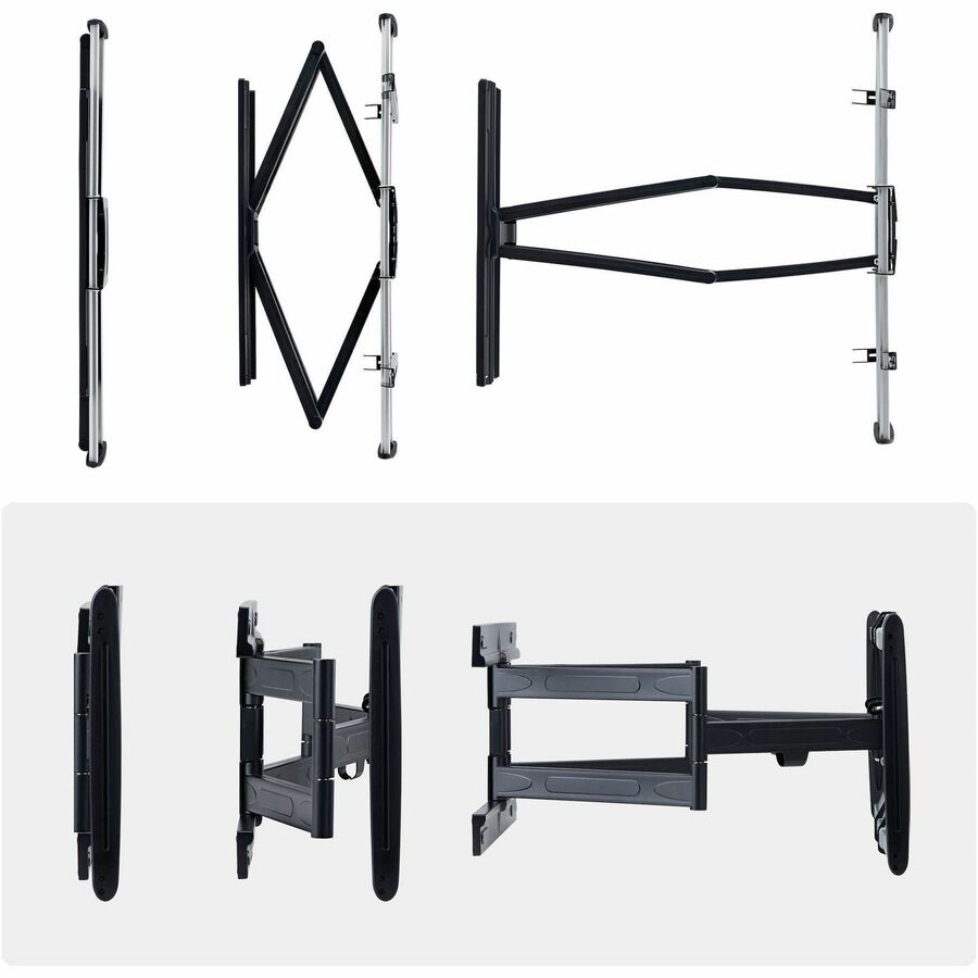 Alternate-Image4 Image for StarTech Ultra-Slim Articulating TV Wall Mount for up to 65inch and 99lb/45Kg Flat Screens, VESA 600x400, TAA Low-Profile Bracket