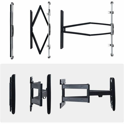 Alternate-Image4 Image for StarTech Ultra-Slim Articulating TV Wall Mount for up to 65inch and 99lb/45Kg Flat Screens, VESA 600x400, TAA Low-Profile Bracket