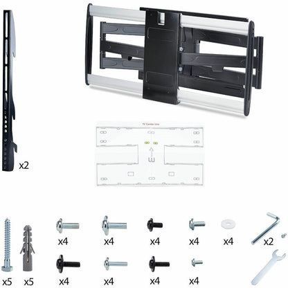 Alternate-Image6 Image for StarTech Ultra-Slim Articulating TV Wall Mount for up to 65inch and 99lb/45Kg Flat Screens, VESA 600x400, TAA Low-Profile Bracket
