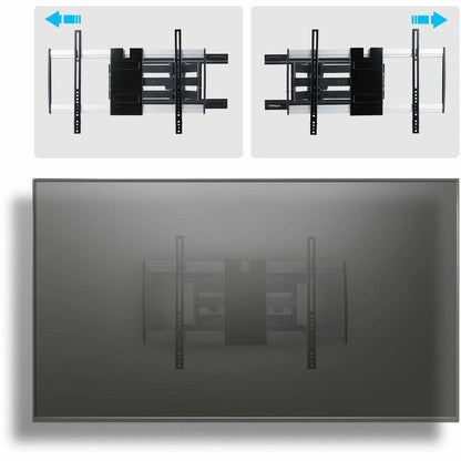 Alternate-Image2 Image for StarTech Ultra-Slim Articulating TV Wall Mount for up to 65inch and 99lb/45Kg Flat Screens, VESA 600x400, TAA Low-Profile Bracket