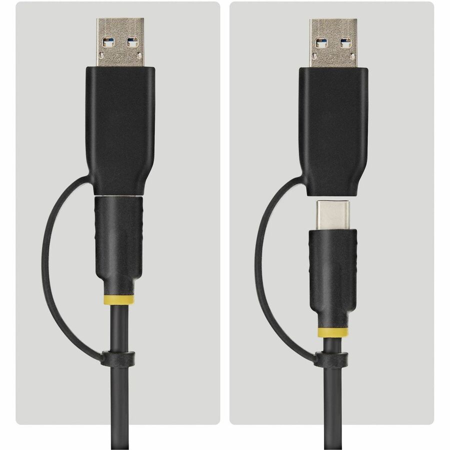 Alternate-Image2 Image for StarTech USB-C/USB-A to M.2 NVMe and 2.5in/3.5in SATA Adapter, 10Gbps, Tool-Free External SSD Hard Drive Reader, B+M/M-Key