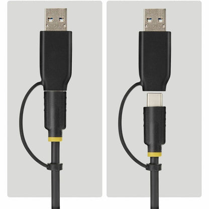 Alternate-Image2 Image for StarTech USB-C/USB-A to M.2 NVMe and 2.5in/3.5in SATA Adapter, 10Gbps, Tool-Free External SSD Hard Drive Reader, B+M/M-Key