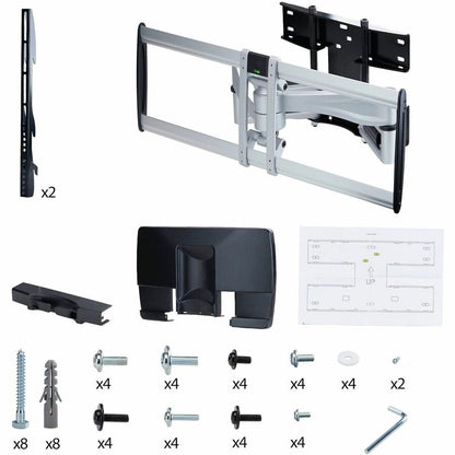 Alternate-Image6 Image for StarTech Heavy-Duty Articulating TV Wall Mount for up to 100-inch and 187.4lb/85kg Flat Screens, VESA, Low-Profile Bracket, TAA