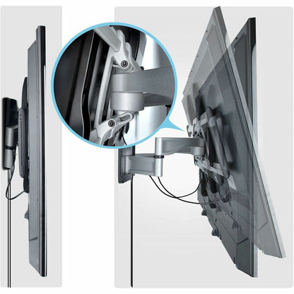 Alternate-Image4 Image for StarTech Heavy-Duty Articulating TV Wall Mount for up to 100-inch and 187.4lb/85kg Flat Screens, VESA, Low-Profile Bracket, TAA