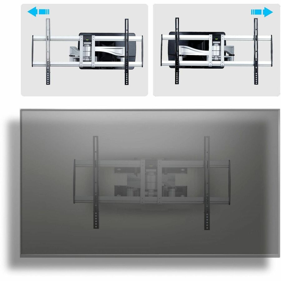 Alternate-Image2 Image for StarTech Heavy-Duty Articulating TV Wall Mount for up to 100-inch and 187.4lb/85kg Flat Screens, VESA, Low-Profile Bracket, TAA