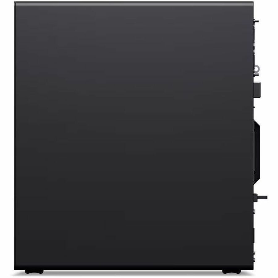 Left Image for Lenovo ThinkStation P3 Gen 2 30HT00A2US Workstation - Intel Core Ultra 7 2nd Gen 265 - vPro Technology - 32 GB - 1 TB SSD - Tower - Black