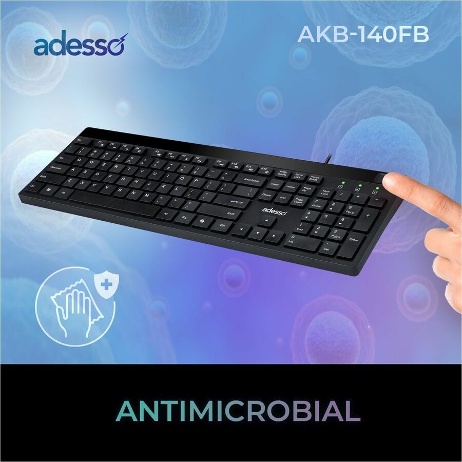 Alternate-Image7 Image for Adesso AKB-140FB Keyboard